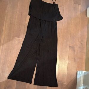 Lush Black Strapless Jumpsuit